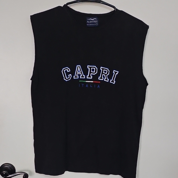 Dark Blue Capri Italia Sleeveless Top - Picture 1 of 2